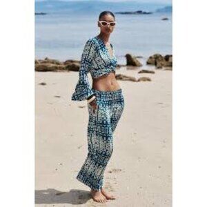 Zara Printed Flowy Pants